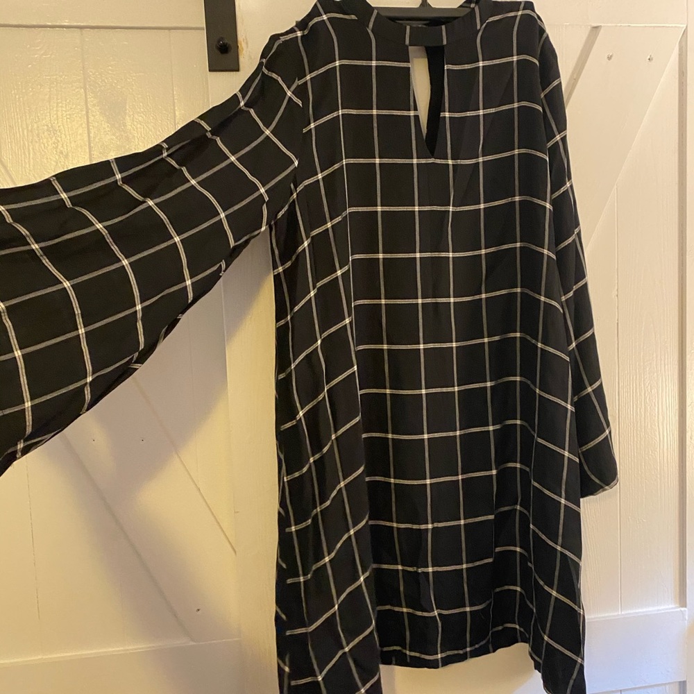 Ann Taylor Loft windowpane dress